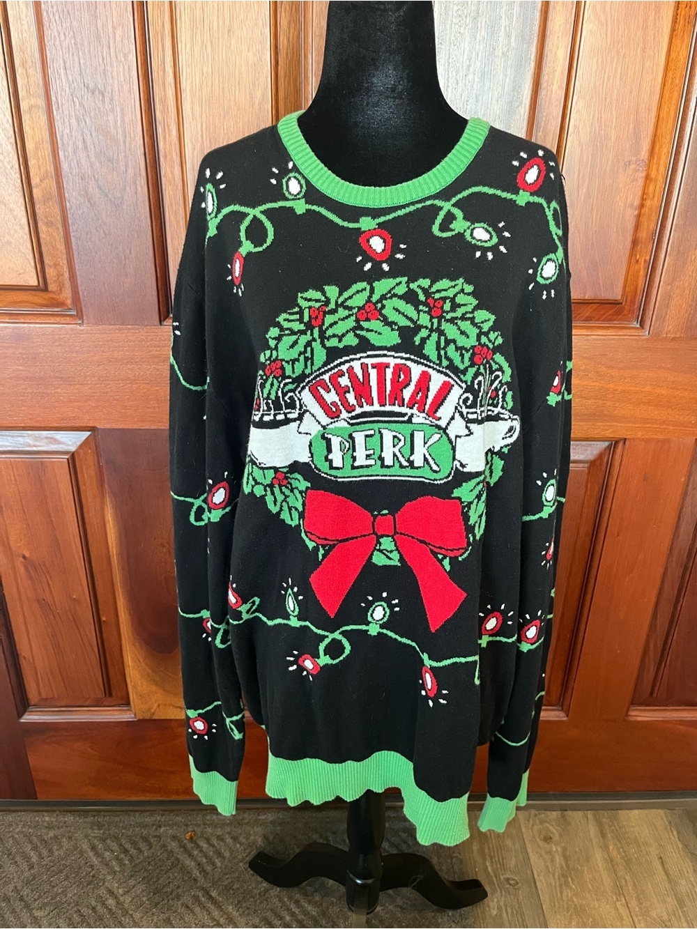 Friends TV Show Central Perk Ugly Christmas Sweater Adult Unisex Size XXL